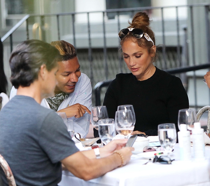 Jennifer Lopez out for lunch with her friends in Manhattan on September 13, 2020