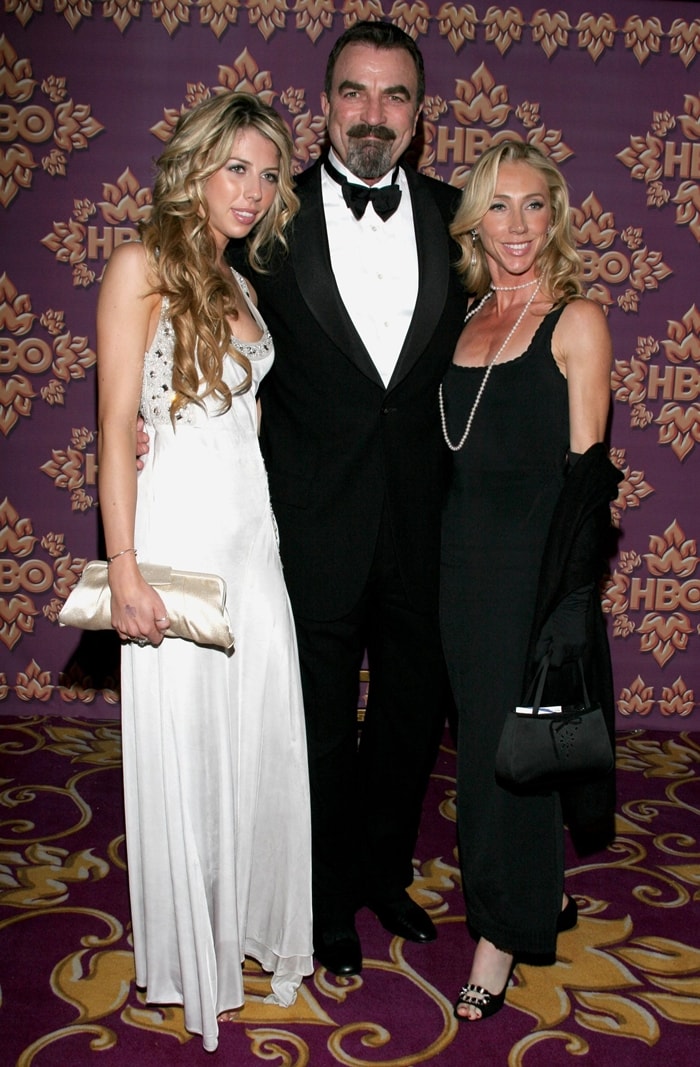 Tom Selleck, flanked by his wife Jillie Mack and daughter Hannah, at HBO's Post-Emmy Awards Reception