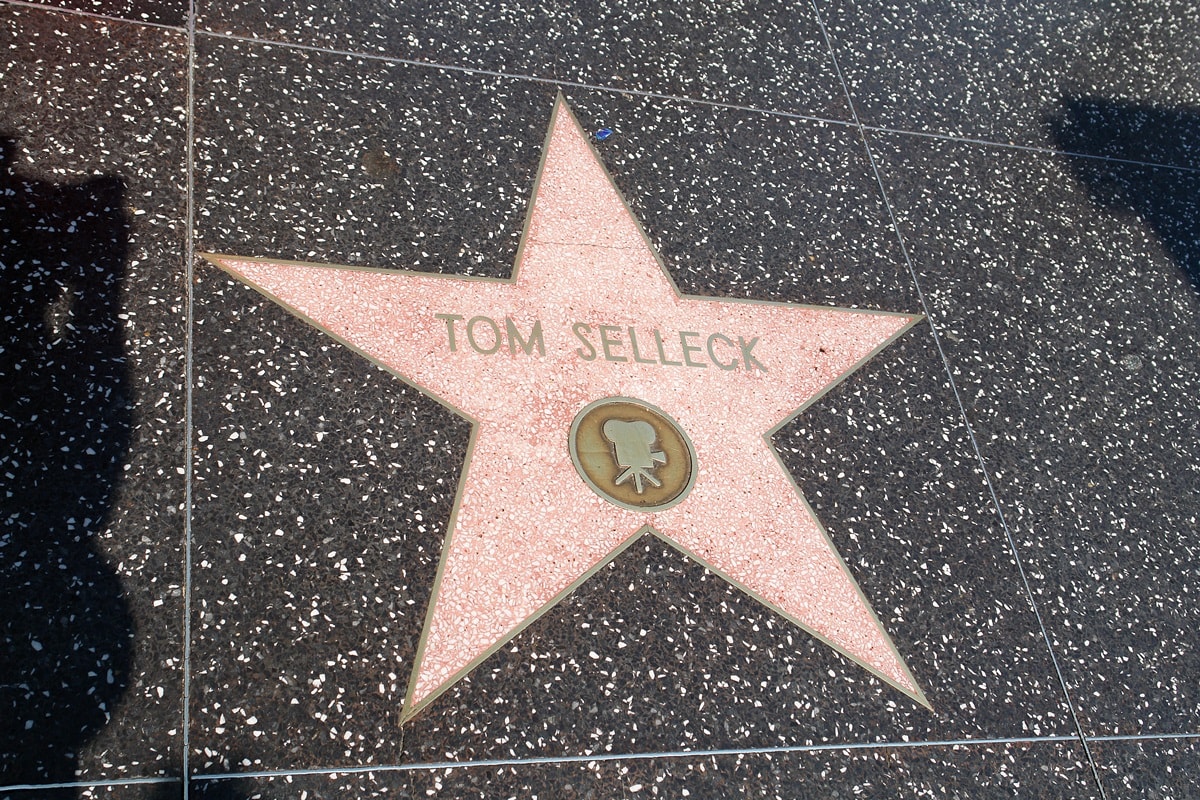 In 1986, actor Tom Selleck was honored with the 1,827th star on the Hollywood Walk of Fame