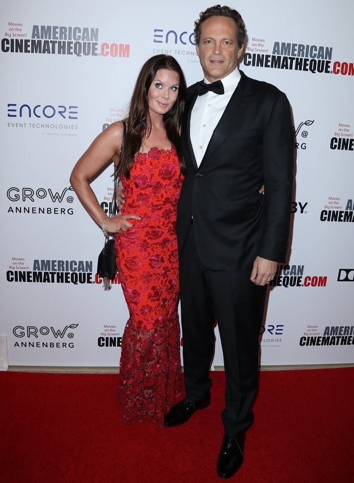 Actor Vince Vaughn and wife Kyla Weber arrive for the 32nd American Cinematheque Award Presentation Honoring Bradley Cooper