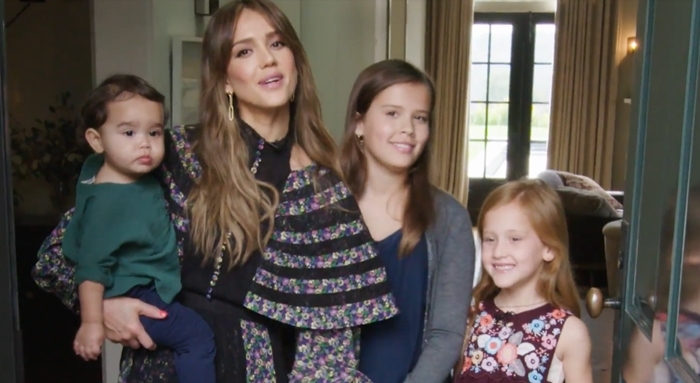 Jessica Alba and her children show off their gorgeous home