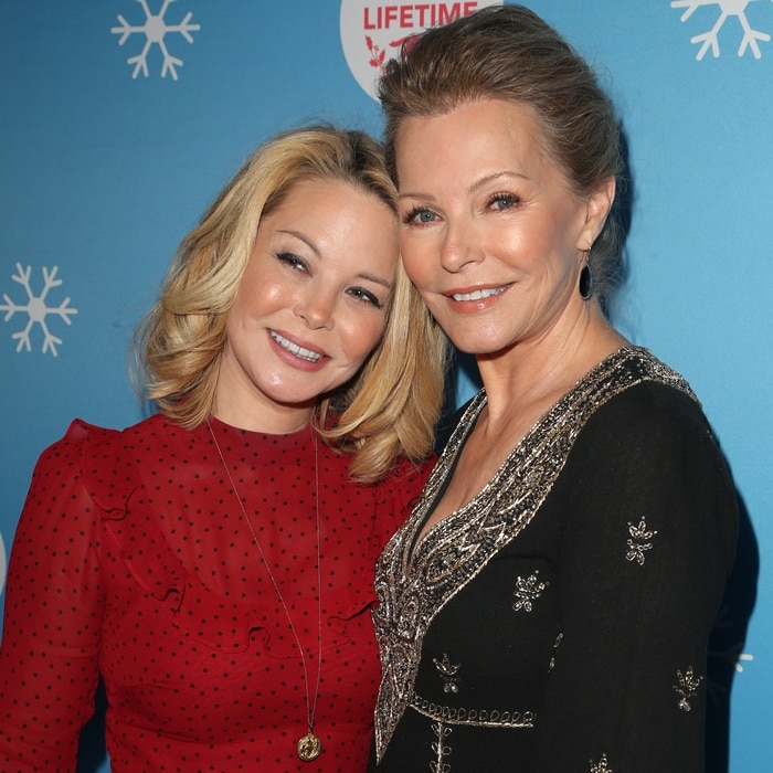 Actresses Jordan Ladd (L) and Cheryl Ladd attend the opening night celebration of the Life-Sized Gingerbread House Experience