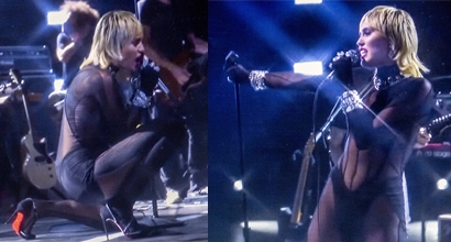 Miley cyris naked in high heels