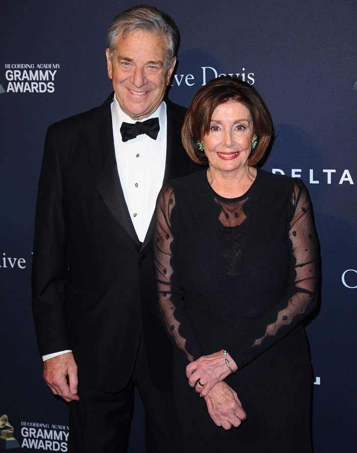 Paul Pelosi and Nancy Pelosi attend the Pre-GRAMMY Gala