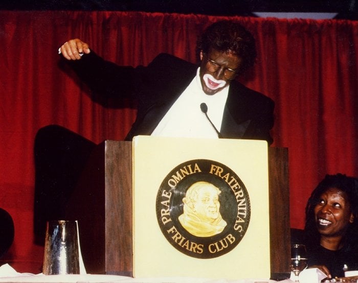 Ted Danson roasted his then-girlfriend Whoopi Goldberg in blackface at the Friars Club in New York City