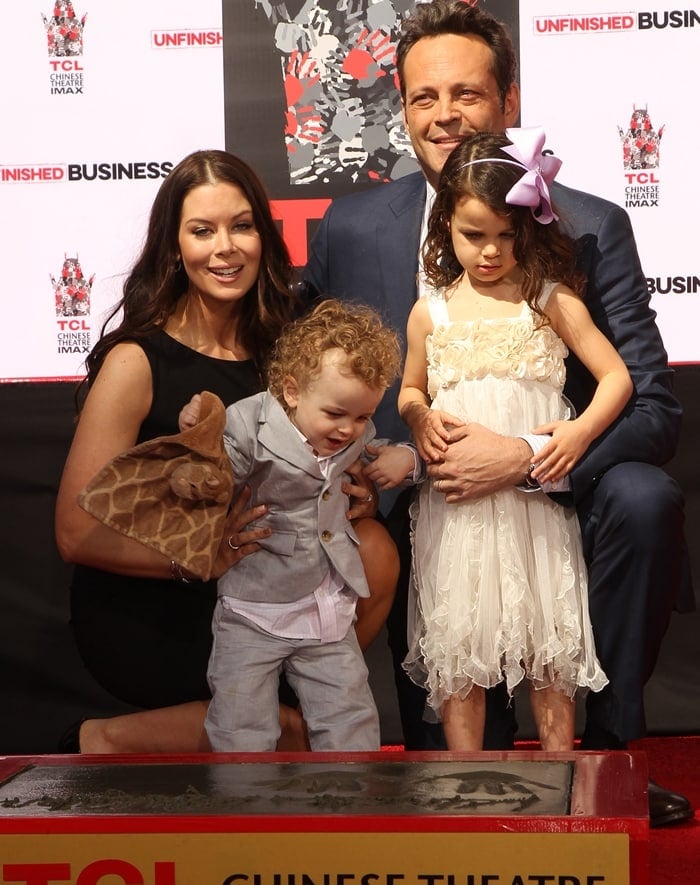 Kyla Weber, Vernon Lindsay Vaughn, Lochlyn Kyla Vaughn, and actor Vince Vaughn