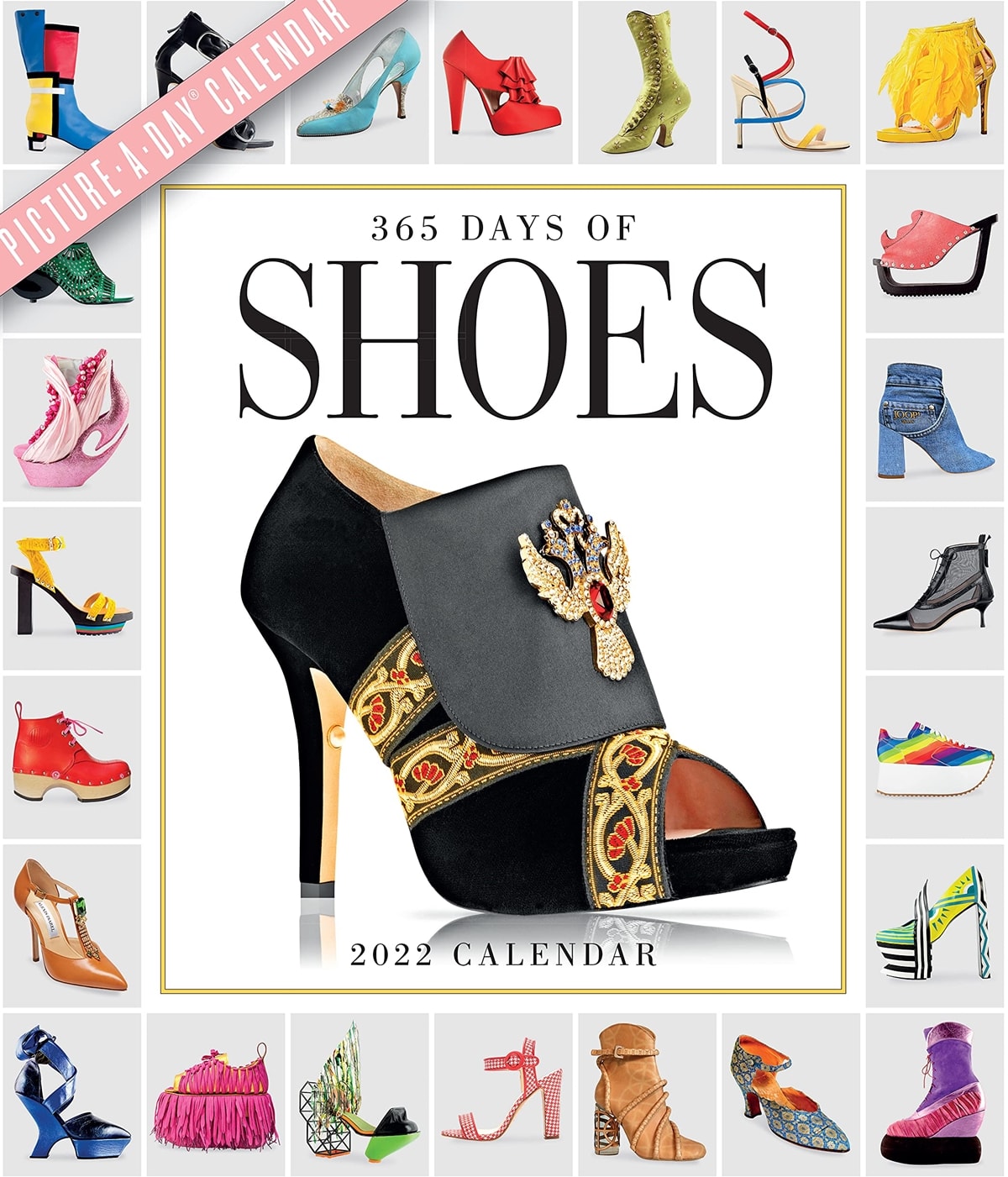 365 Days of Shoes features footwear ranging from the sexy to the prim, the flashy to the polished—kitten heels from Manolo Blahnik
