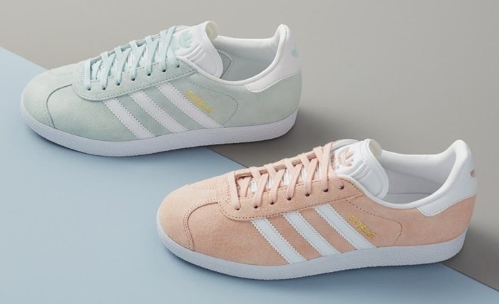 Initially designed as a training shoe for top athletes in 1991, the iconic Gazelle sneaker has been refreshed with a sleek, narrower silhouette but retains the classic contrasting 3-Stripes and heel tab of the original, and is presented in throwback archival hues