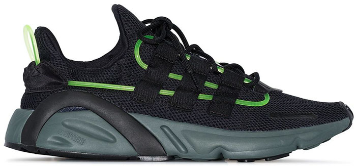 Black and green Lxcon Dart frog sneakers from Adidas