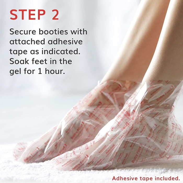To allow the gel to absorb, keep the booties on for one hour