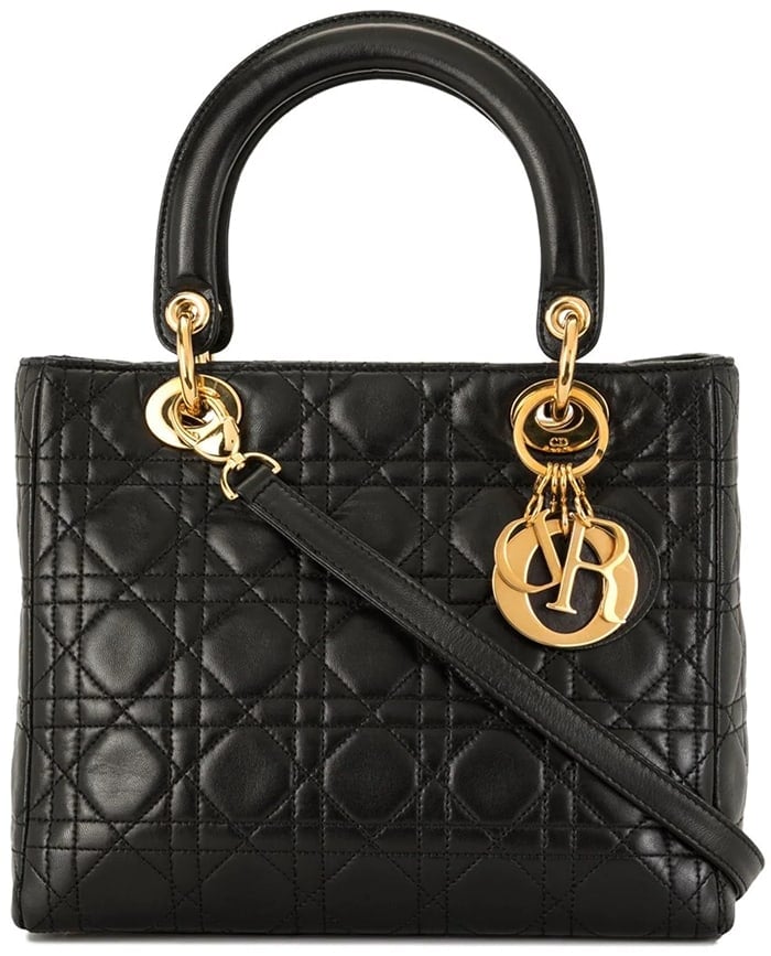 The Lady Dior bag — created by Dior to commemorate Diana, Princess of Wales — brings '90s design to the forefront with its unique quilted design