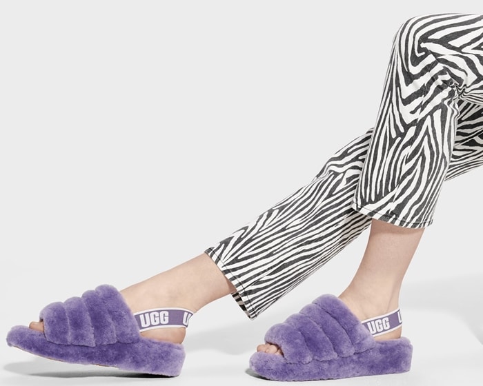 Fluff Yeah combines slipper and sandal into a cozy statement shoe