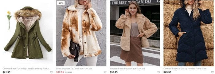 Romwe has been penalized for selling real animal fur as faux fur