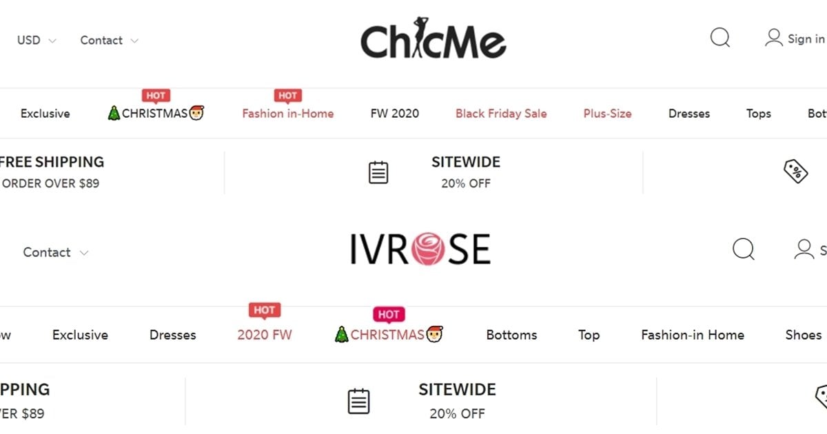 Chic me Plus Size chart Dresses Images 2022