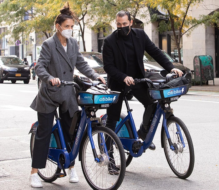 Katie Holmes cruise with boyfriend Emilio Vitolo Jr. after spending the afternoon with daughter Suri