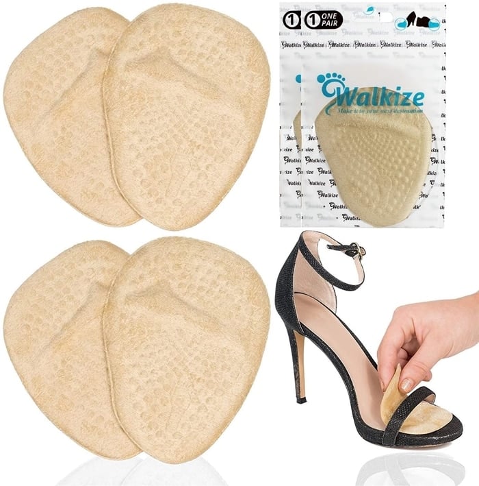 With these soft, gel-based, and cloth-covered high heel inserts you can finally enjoy your day free from foot pain