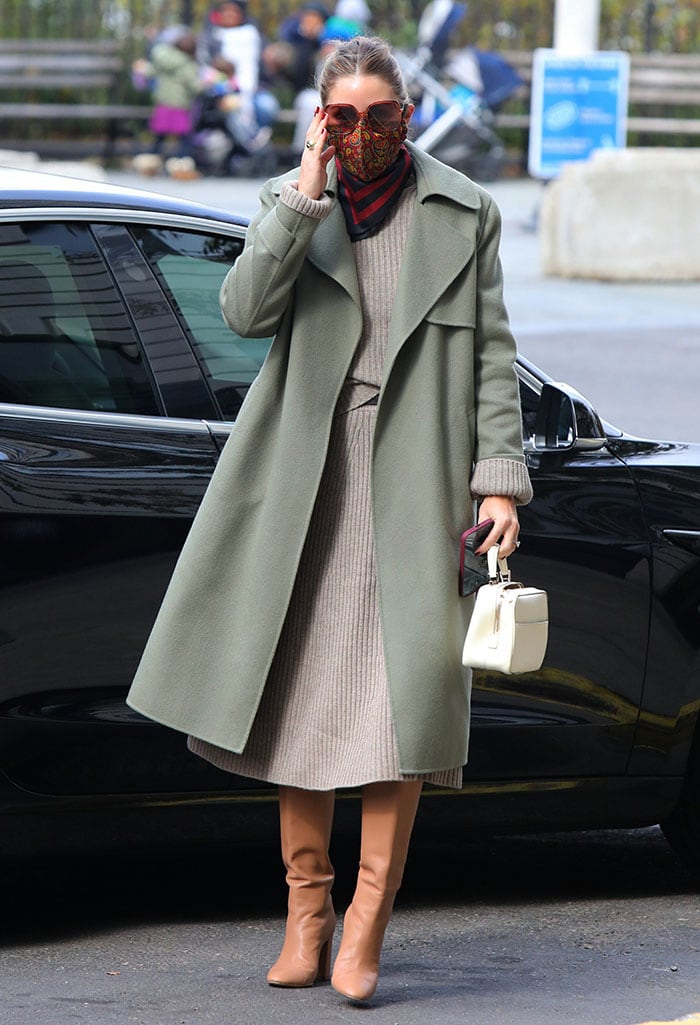 Olivia Palermo steps out to cast her vote in Brooklyn, New York City on November 3, 2020