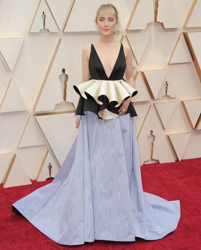 Saoirse Ronan wearing head-to-toe Gucci at the 92nd Annual Academy Awards