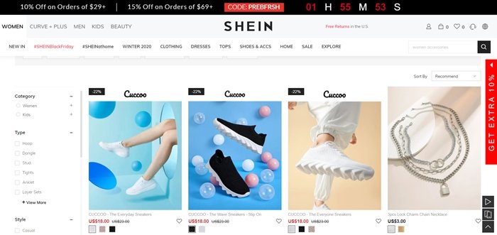 Sheinsider changed its name to Shein in 2015