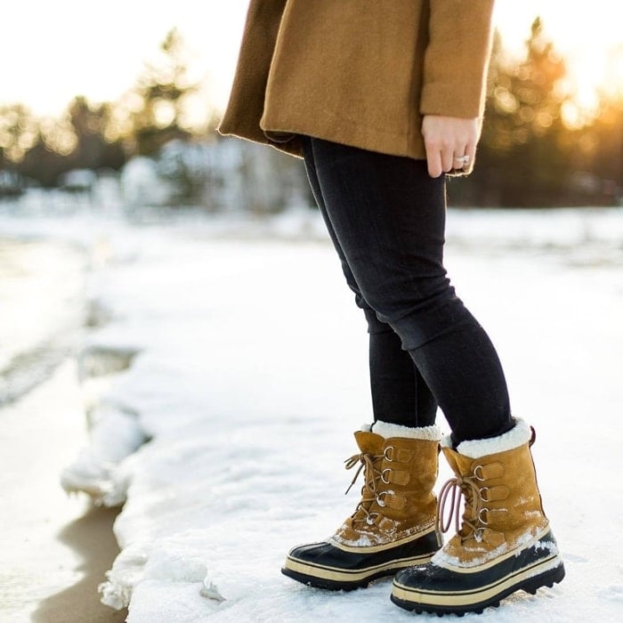 The classic Sorel Caribou winter boots provide legendary warmth and protection in cold, snowy conditions