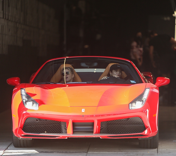 Vanessa Hudgens brings her new Ferrari out with her DJ friend GG Magree