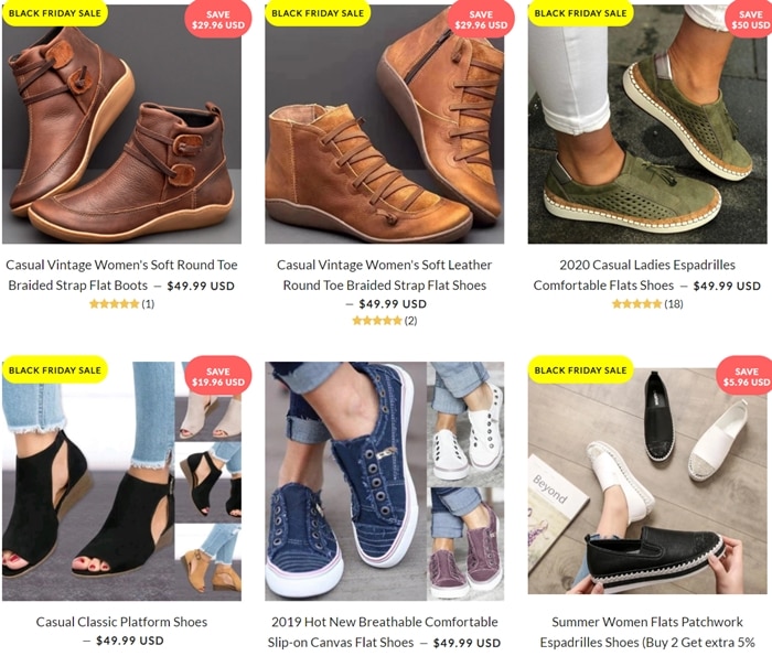 Yokest steals images from other retailers and does not stock the shoes that are sold on its website