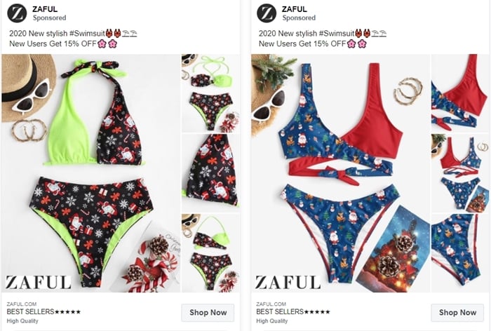 Zaful's advertisements on Instagram and Facebook are inescapable