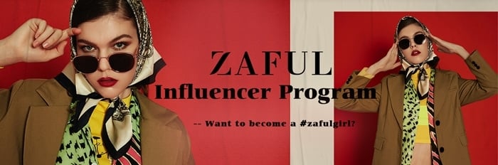 Zaful pays bloggers and influencers a commission of 30% to promote their website