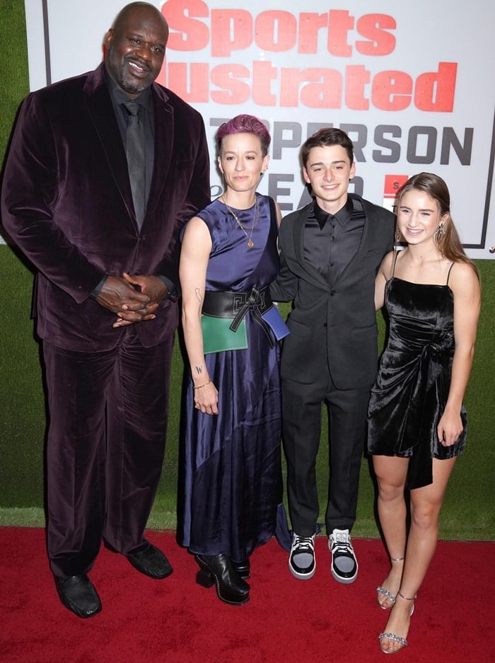 Shaquille O'Neal, professional soccer player Megan Rapinoe, Sports Illustrated Kids SportsKid of the Year, Ally Sentnor, and actor Noah Schnapp