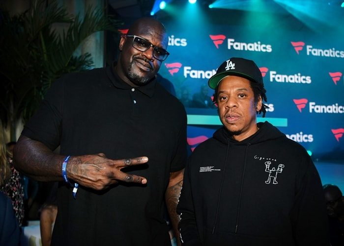 Shaquille O'Neal and Jay-Z attend Michael Rubin's Fanatics Super Bowl Party