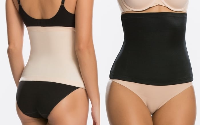 This body-shaping waist cincher uses powerful microfiber and flexible boning at the sides to target the tummy while offering a cling-free, comfortable fit