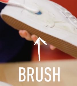 how to clean grass stains off white leather shoes