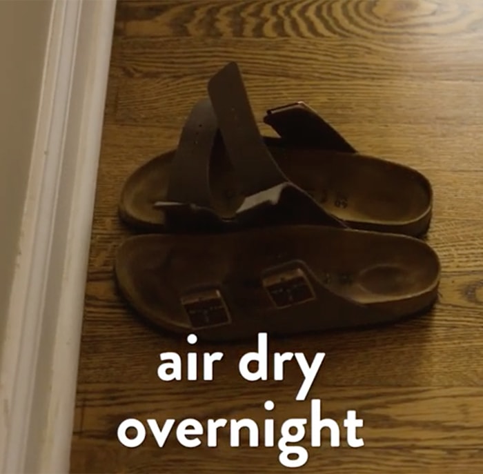 cleaning birkenstock footbed