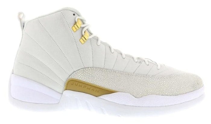 Drake and Jordan Brand released a white and gold retro colorway of the Air Jordan 12 OVO