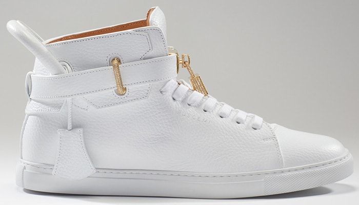 Embellished with a total of 11.50-carats of diamonds, the Buscemi 100MM sneakers retailed for $132,000