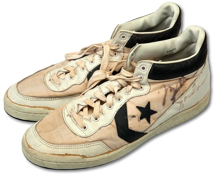 The Converse sneakers that Michael Jordan wore when he bagged the gold medal at the 1984 Olympics