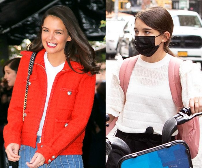 The remarkable resemblance between Katie Holmes and her daughter Suri Cruise