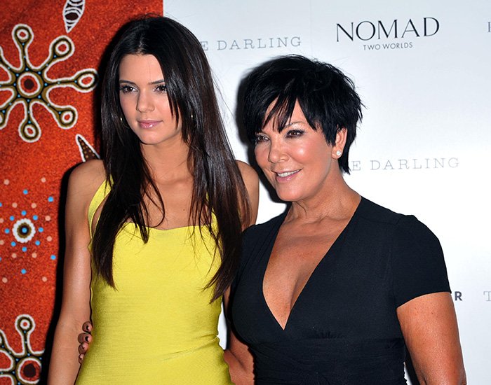 Pictured in 2012, Kendall Jenner shows a striking resemblance to her mom, Kris Jenner