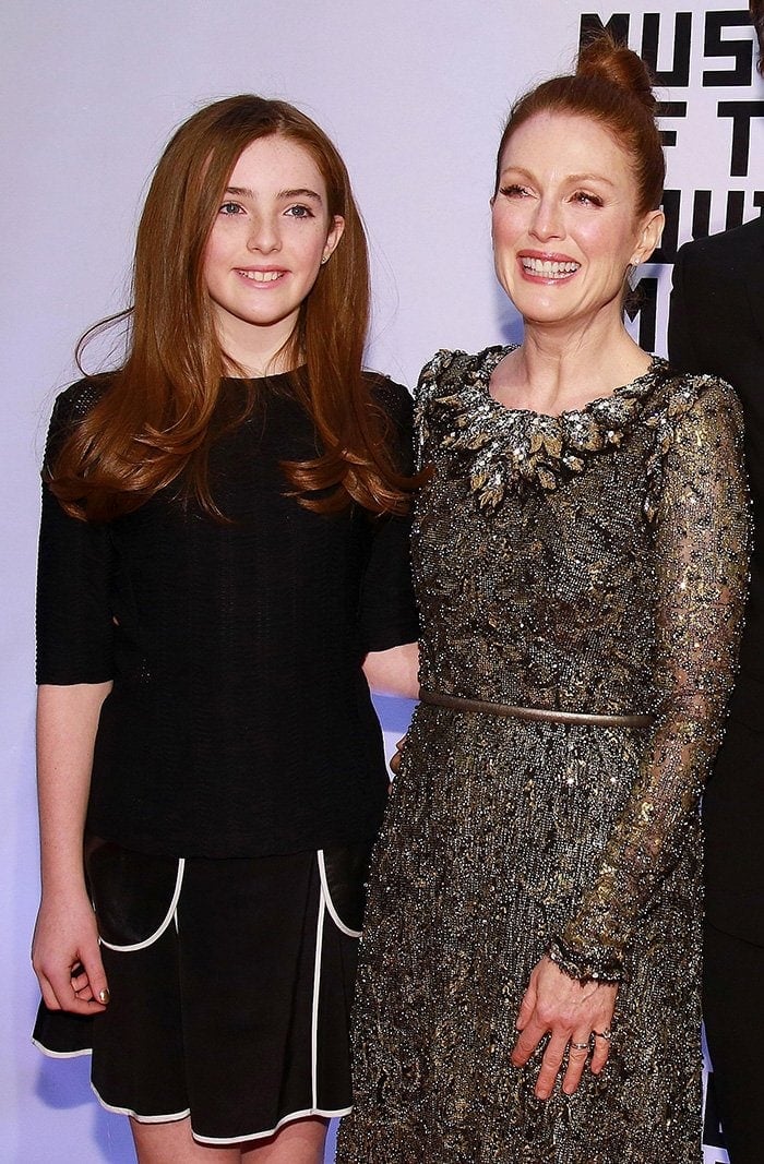 Julianne Moore with her daughter Liv Freundlich at the Museum of Moving Image, January 21, 2015 – like looking into a mirror