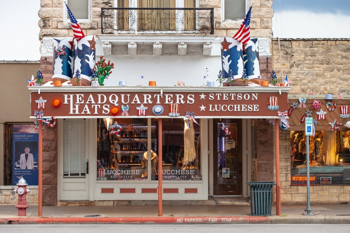 Lucchese boots for sale at Headquarters Hats store in Fredericksburg, Texas