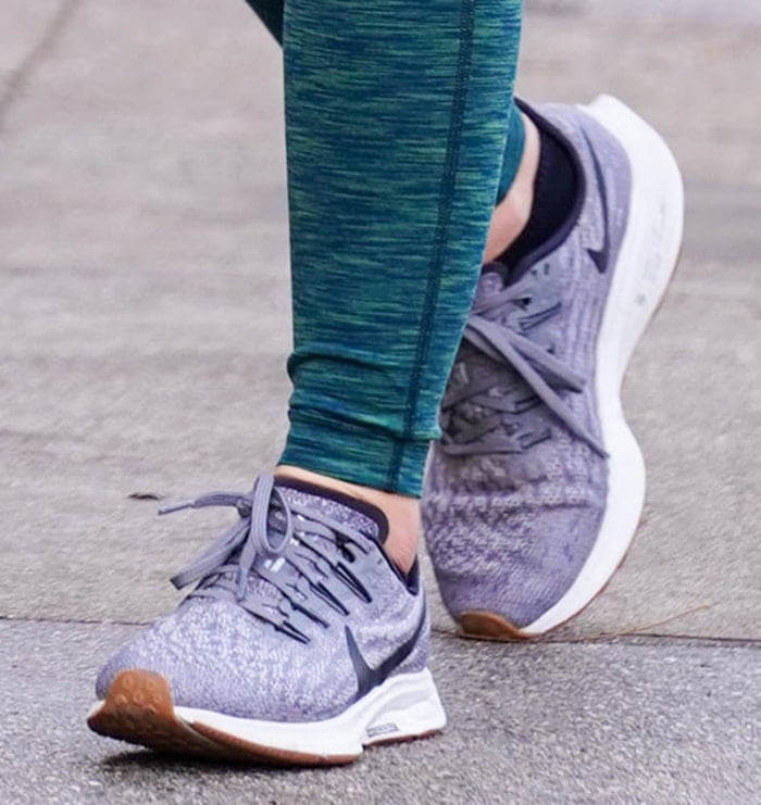 Lucy Hale completes her athleisure look with Nike Air Zoom Pegasus 36 shoes