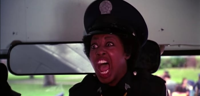 Marion Ramsey is best known for her role as the soft-spoken Officer Laverne Hooks in the Police Academy films