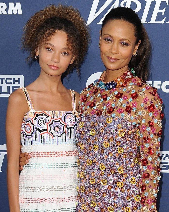 Nico Parker and Thandie Newton at the 2019 Variety's Power of Young Hollywood, showcasing their shared elegance