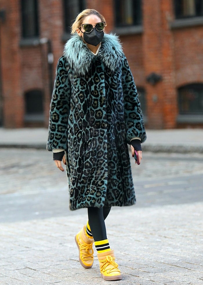 Olivia Palermo steps out for a solo stroll in Brooklyn on January 19, 2021