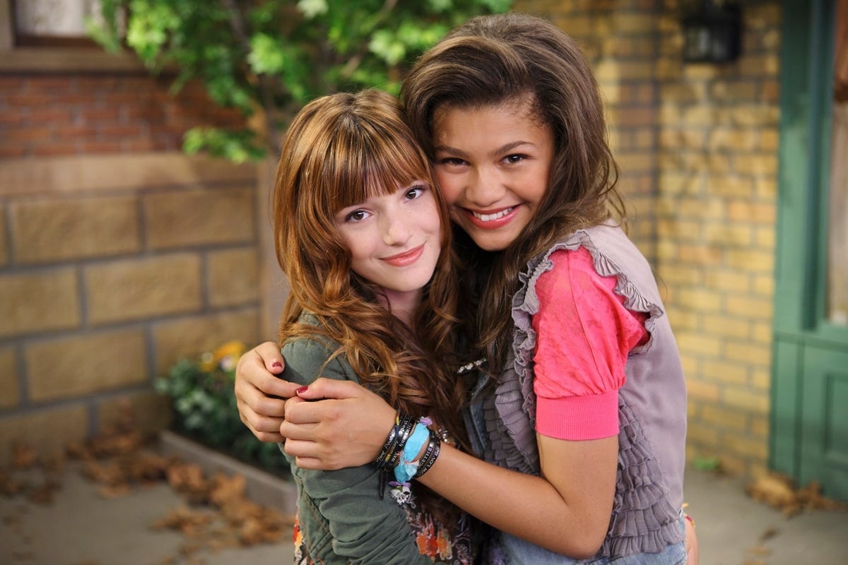 Bella Thorne as CeCe Jones and Zendaya as Rocky Blue in the American sitcom Shake It Up