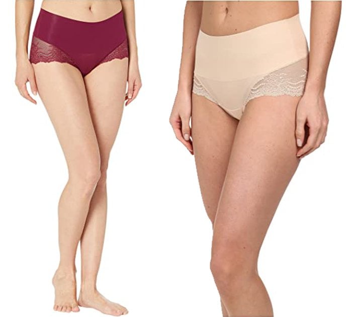 Elastic-free edges and a bonded waistband make these next-to-nothing panties truly undie-tectable