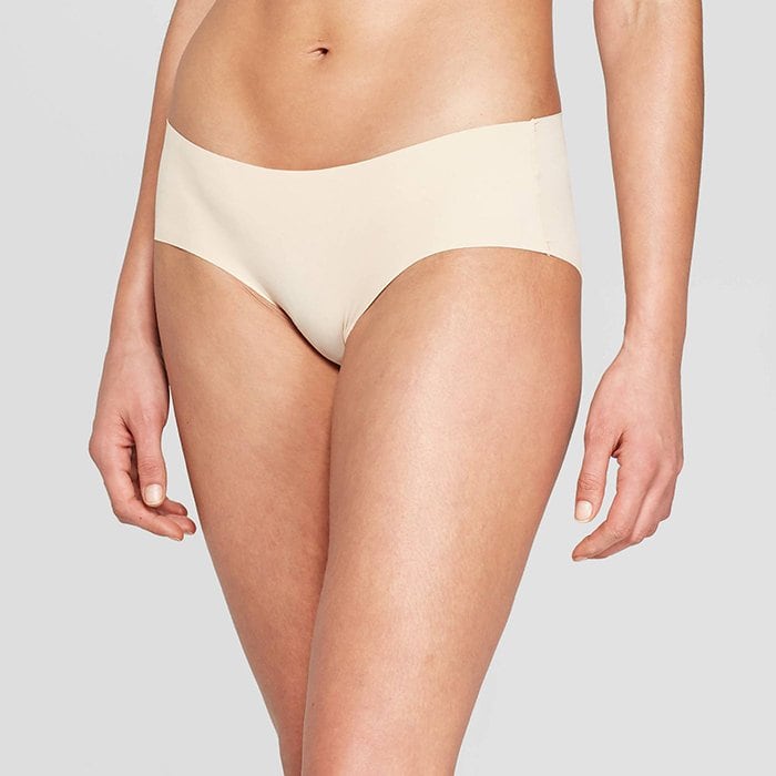 TINSINO Womens No Show Hipster Panties Invisible Seamless Hiphuggers 6 Nude XL