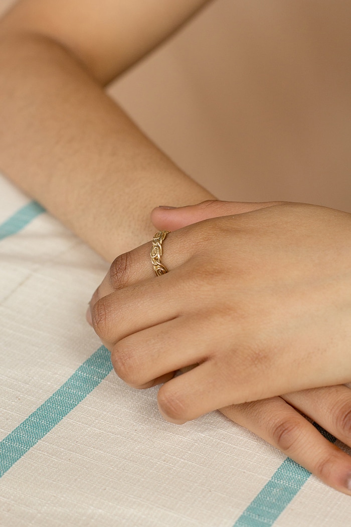 A recycled brass and bronze ring, the Danielle ring should help amp up your everyday wear