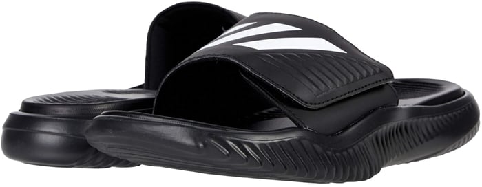 Freshen up tired soles after a grueling workout by slipping into this slide sandal that can be worn in the shower