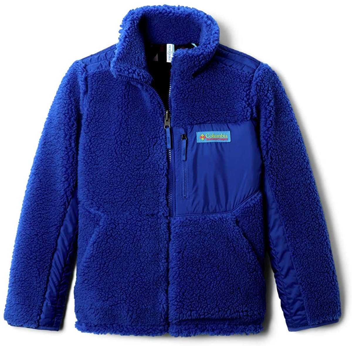 The Archer Ridge is a Sherpa fleece jacket on one side and a windbreaker on the other